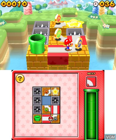 In-game screen of the game Mario and Donkey Kong - Minis on the Move on Nintendo 3DS