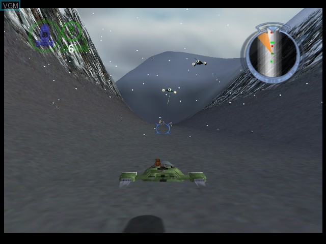 In-game screen of the game Star Wars Episode I - Battle for Naboo on Nintendo 64