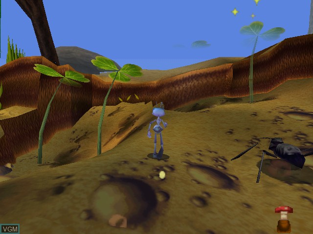 In-game screen of the game Bug's Life, A on Nintendo 64