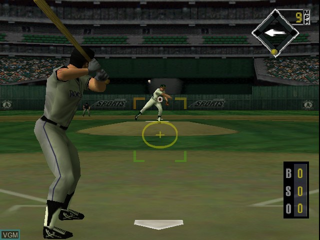 In-game screen of the game All-Star Baseball 99 on Nintendo 64