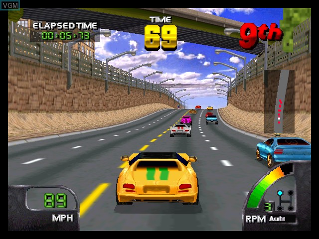 In-game screen of the game Cruis'n World on Nintendo 64