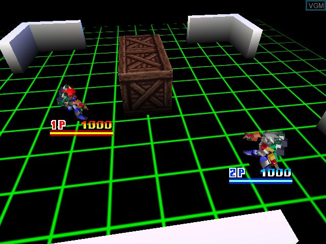 In-game screen of the game Custom Robo on Nintendo 64