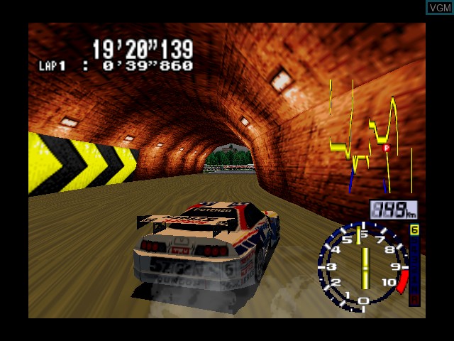 In-game screen of the game GT 64 - Championship Edition on Nintendo 64