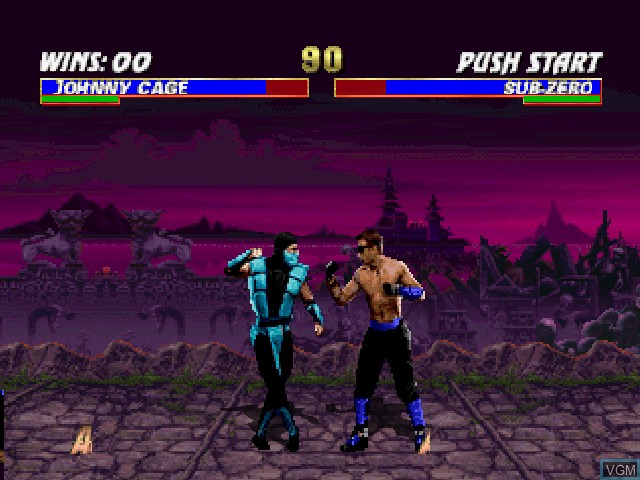 In-game screen of the game Mortal Kombat Trilogy on Nintendo 64