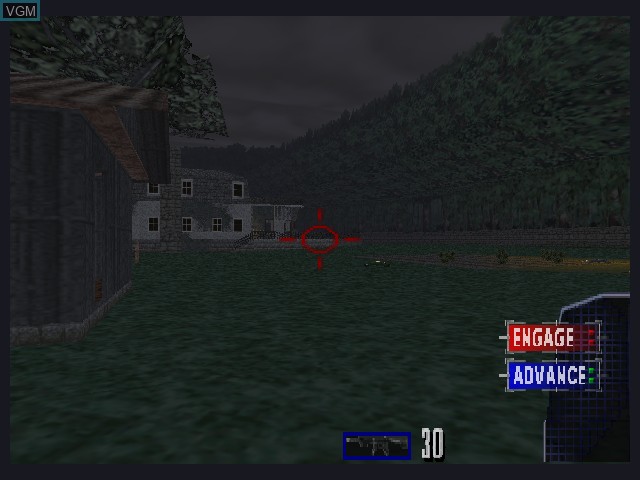 In-game screen of the game Tom Clancy's Rainbow Six on Nintendo 64