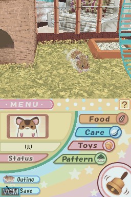 In-game screen of the game Hamsterz Life on Nintendo DS