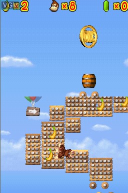 In-game screen of the game Donkey Kong - Jungle Climber on Nintendo DS