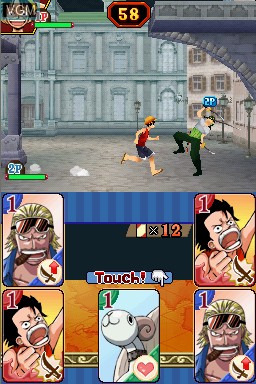 In-game screen of the game One Piece - Gear Spirit on Nintendo DS