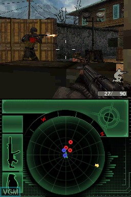 In-game screen of the game Call of Duty - Modern Warfare - Mobilized on Nintendo DS