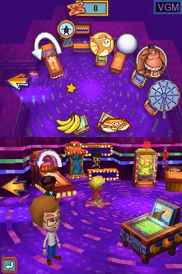 In-game screen of the game New Carnival Funfair Games on Nintendo DS
