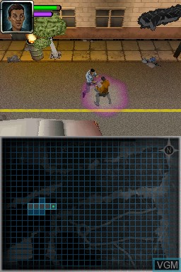 In-game screen of the game X-Men - Destiny on Nintendo DS