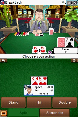 In-game screen of the game Card Games - The Classics on Nintendo DS