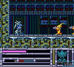 In-game screen of the game Blood Gear on NEC PC Engine CD