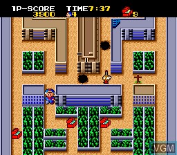 In-game screen of the game Cratermaze on NEC PC Engine