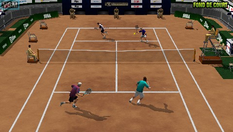 In-game screen of the game Virtua Tennis - World Tour on Sony PSP