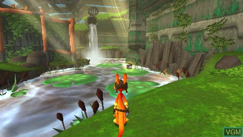 In-game screen of the game Daxter on Sony PSP