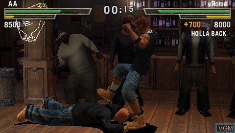 In-game screen of the game Def Jam - Fight for NY - The Takeover on Sony PSP