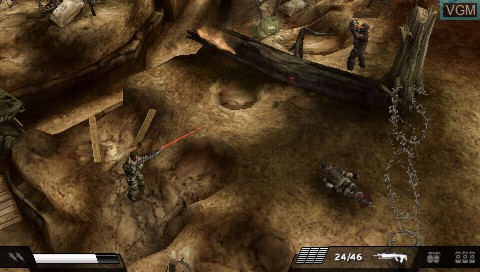 In-game screen of the game Killzone - Liberation on Sony PSP