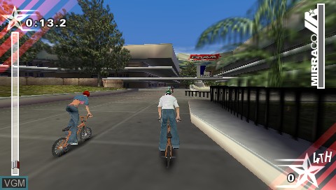 In-game screen of the game Dave Mirra BMX Challenge on Sony PSP