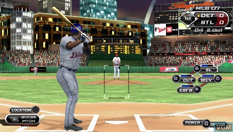 In-game screen of the game MLB 07 - The Show on Sony PSP
