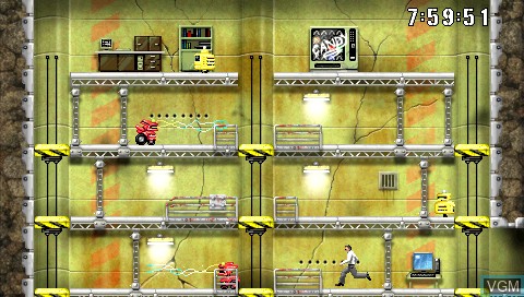 In-game screen of the game Impossible Mission on Sony PSP