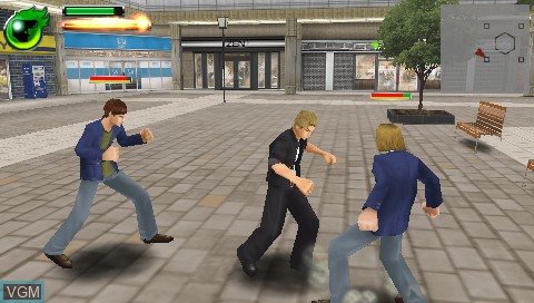 In-game screen of the game Kenka Banchou 5 - Otoko no Rule on Sony PSP