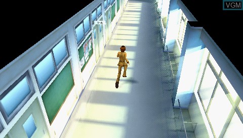 In-game screen of the game Fate/Extra CCC on Sony PSP