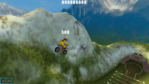 In-game screen of the game Red Bull X-Fighters on Sony PSP