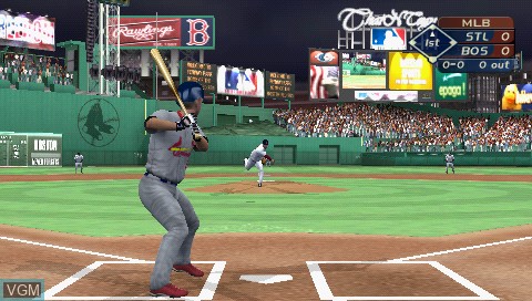 In-game screen of the game MLB on Sony PSP