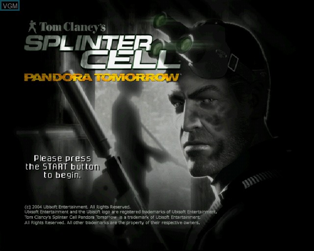 Splinter Cell Tomorrow - PS2 – Games A Plunder