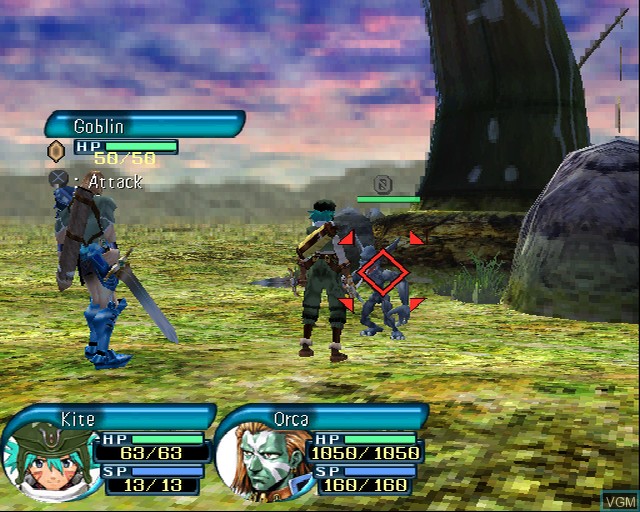 In-game screen of the game .hack//Infection Part 1 on Sony Playstation 2