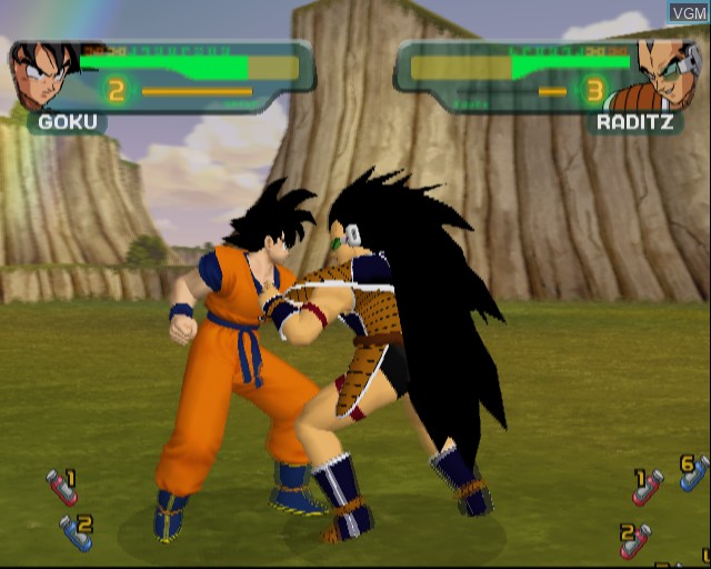 In-game screen of the game Dragon Ball Z - Budokai on Sony Playstation 2