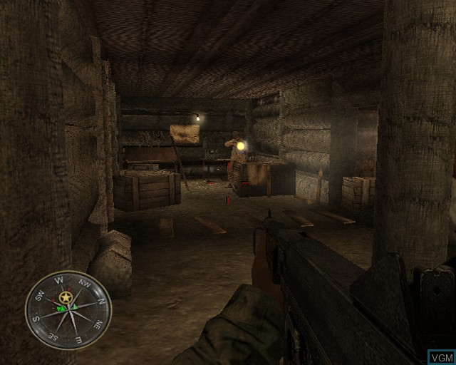 In-game screen of the game Call of Duty - World at War - Final Fronts on Sony Playstation 2