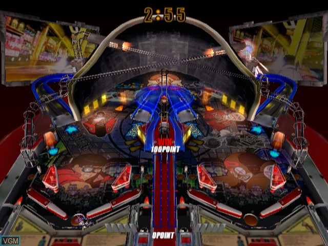 In-game screen of the game Akira Psycho Ball on Sony Playstation 2