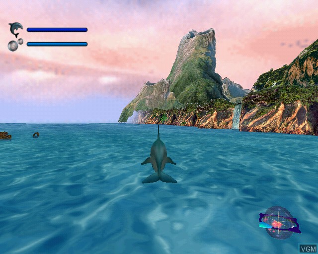 In-game screen of the game Ecco the Dolphin - Defender of the Future on Sony Playstation 2