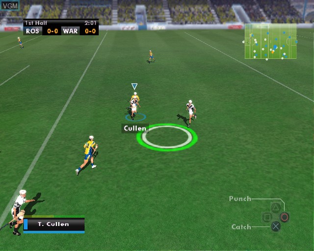 In-game screen of the game Gaelic Games - Hurling on Sony Playstation 2