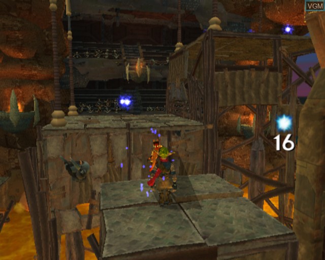 In-game screen of the game Jak 3 on Sony Playstation 2