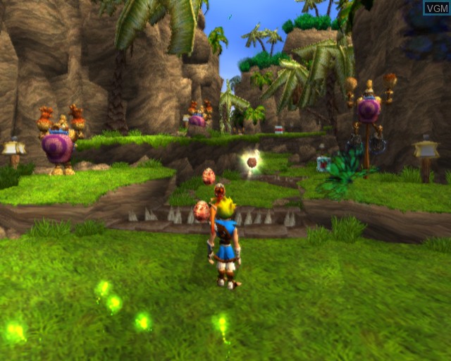 In-game screen of the game Jak and Daxter - The Precursor Legacy on Sony Playstation 2