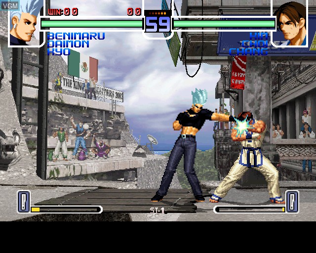 In-game screen of the game King of Fighters 2002, The on Sony Playstation 2