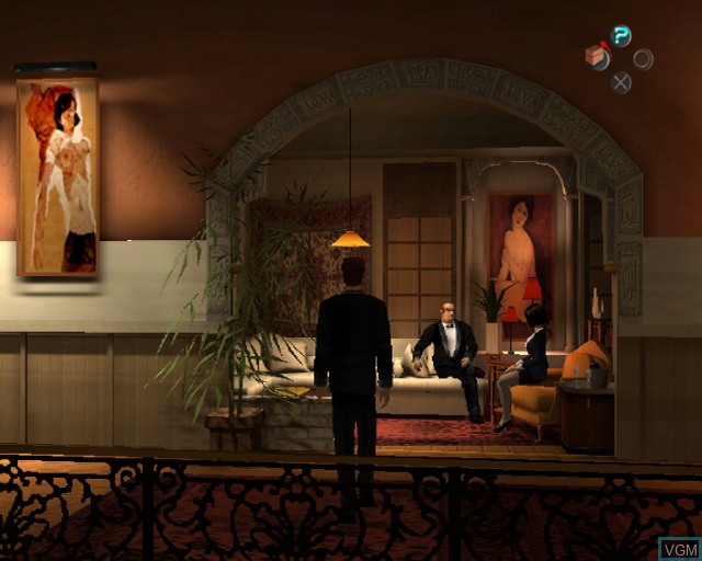 In-game screen of the game Largo Winch - Empire Under Threat on Sony Playstation 2
