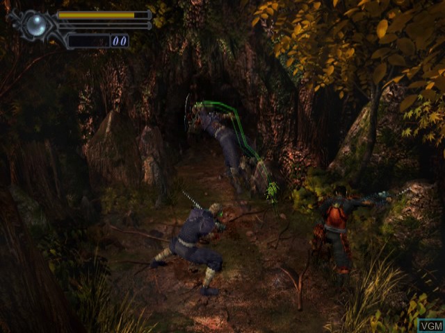 In-game screen of the game Onimusha - Warlords on Sony Playstation 2