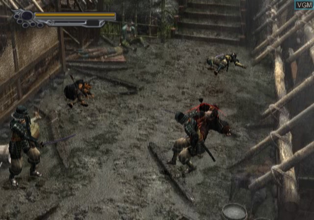 In-game screen of the game Onimusha 2 - Samurai's Destiny on Sony Playstation 2