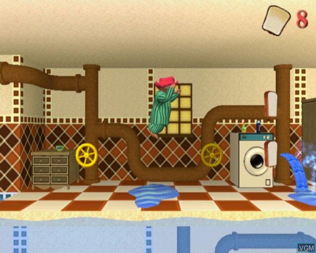 In-game screen of the game Paddington Bear on Sony Playstation 2