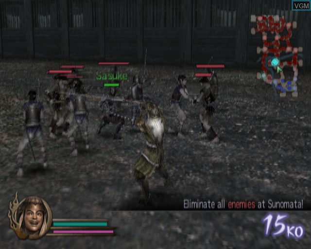 In-game screen of the game Samurai Warriors - Xtreme Legends on Sony Playstation 2
