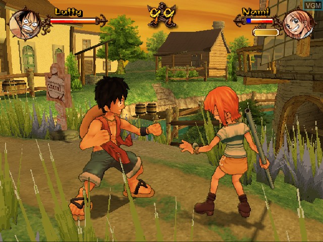 In-game screen of the game One Piece - Grand Adventure on Sony Playstation 2