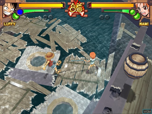 In-game screen of the game One Piece - Grand Battle on Sony Playstation 2