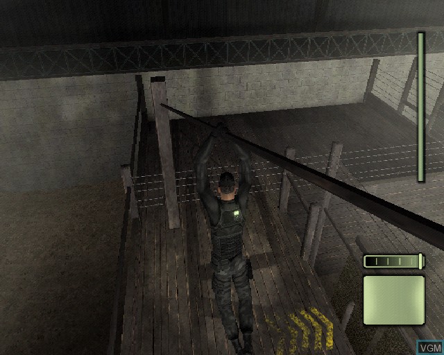 In-game screen of the game Tom Clancy's Splinter Cell on Sony Playstation 2