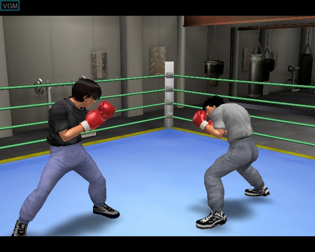 In-game screen of the game Victorious Boxers 2 - Fighting Spirit on Sony Playstation 2