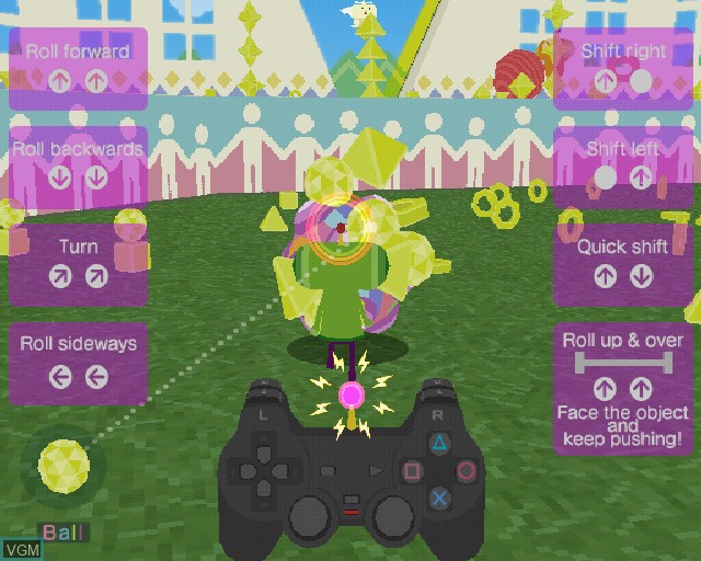 In-game screen of the game We Love Katamari on Sony Playstation 2