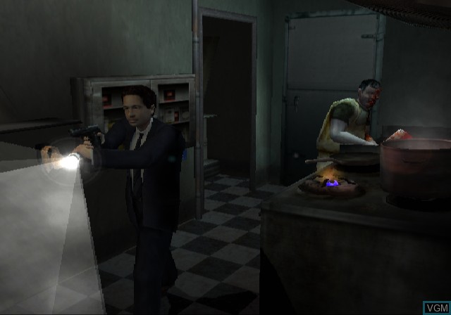 In-game screen of the game X-Files, The - Resist or Serve on Sony Playstation 2